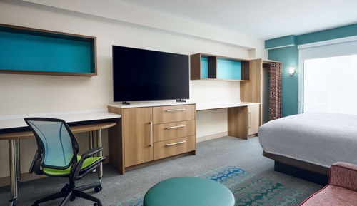 Suite Studio, 1 très grand lit, accessible aux personnes à mobilité réduite, baignoire
