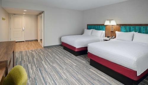 Chambre, 2 grands lits