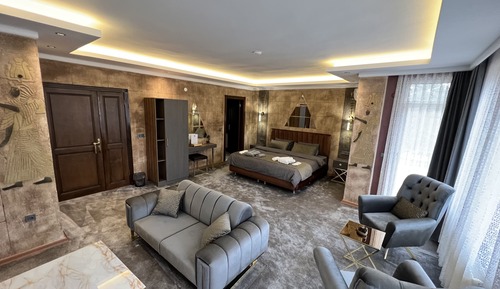 Chambre Premium, 1 très grand lit, non-fumeurs, vue jardin