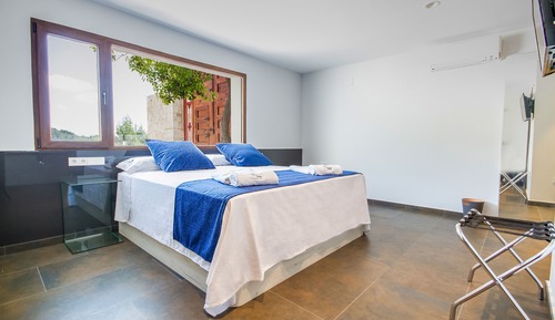 Chambre Double Exclusive, 1 grand lit, vue jardin