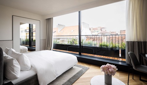 Chambre, 1 très grand lit (Cosy Sunkissed)
