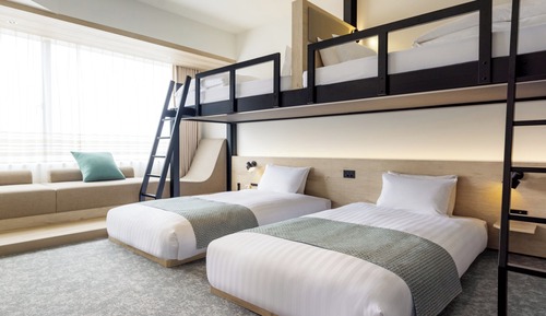 Chambre Quadruple Deluxe, non-fumeurs (Family, Bunk)