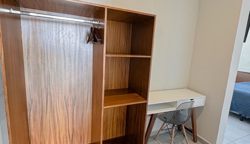 Chambre Standard, 1 grand lit et 1 canapé-lit, coin cuisine, vue colline