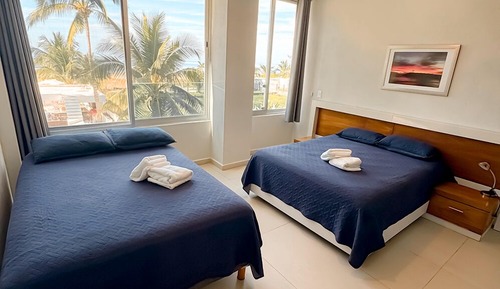 Chambre Double Supérieure, 1 chambre, cuisine, vue plage