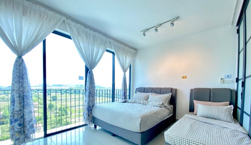 Appartement Familial, 2 chambres, balcon, vue montagne