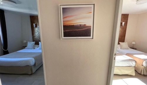 Chambre Quadruple, 2 chambres, vue mer