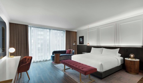 Chambre Standard, 1 très grand lit, vue ville