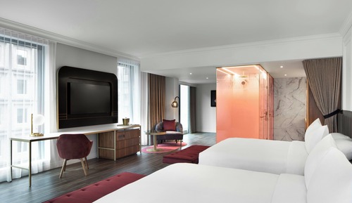 Chambre Standard, 2 grands lits, vue ville
