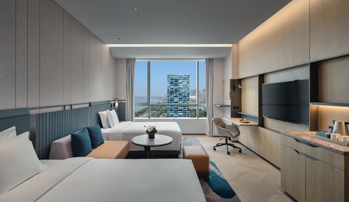 Chambre Standard, 2 lits une place, avec vue (Qianjiang CBD View)