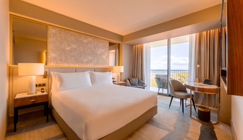 Chambre Premium, 1 très grand lit, vue océan (Cascais)