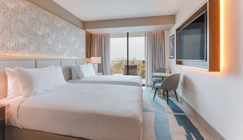 Chambre, 2 lits une place, vue océan (Cascais)