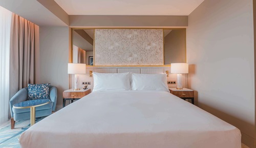 Chambre, 1 très grand lit, vue océan (Cascais)
