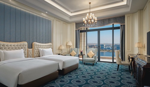 Chambre Standard, 2 lits doubles, vue lac