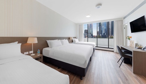 Chambre Exécutive, plusieurs lits, non-fumeurs, vue ville