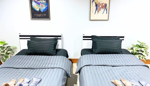 Chambre avec lits jumeaux