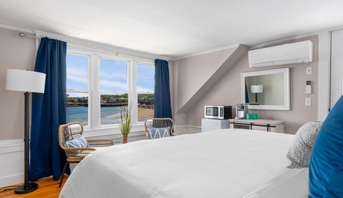 Chambre Premium, 1 très grand lit, patio, vue océan