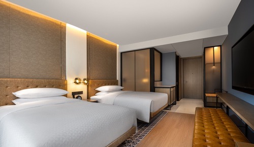 Chambre Premium, 2 lits une place, vue ville
