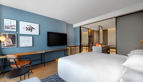 Chambre Deluxe, 1 très grand lit, vue ville