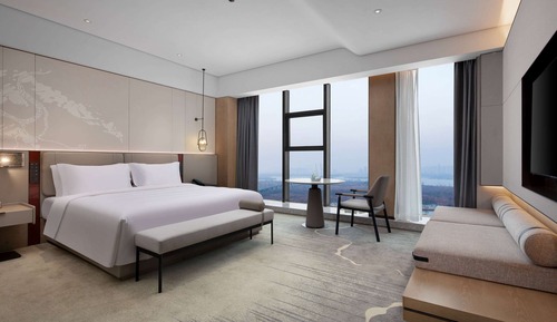 Chambre Deluxe, 1 très grand lit, non-fumeurs, vue ville