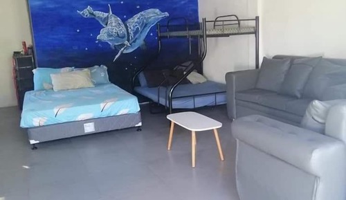 Chambre Quadruple Familiale, vue plage, en bord de plage