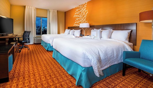Chambre, 2 grands lits