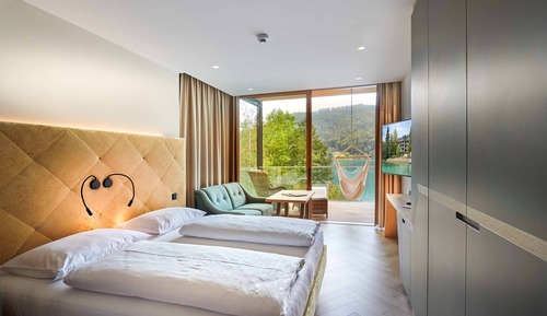 Chambre Double Standard, balcon, vue lac