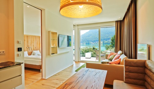 Suite Panoramique, 2 chambres, balcon, vue lac