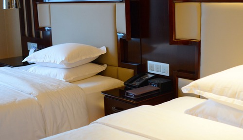 Chambre Deluxe, 2 lits une place, vue lac