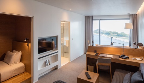 Chambre Deluxe avec lits jumeaux, vue mer