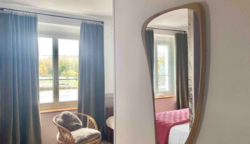 Chambre Double Deluxe, baignoire, vue fleuve
