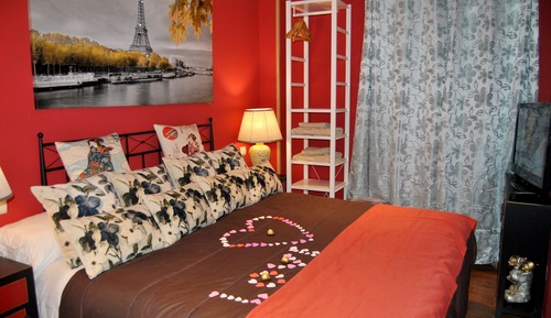 Appartement Romantique, 1 chambre, bain à remous, côté montagne
