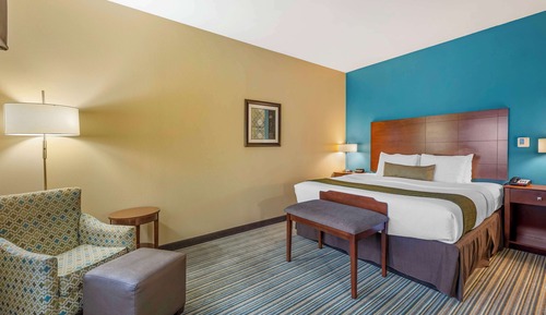 Chambre Standard, 1 très grand lit, accessible aux personnes à mobilité réduite, non-fumeurs