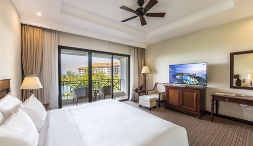 Chambre Deluxe, 1 très grand lit, vue océan (VinWonders Park Access)