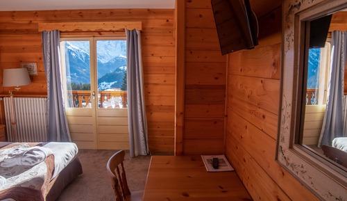 Chambre Double Supérieure vue Mont-Blanc