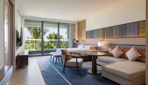 Chambre Deluxe, 1 très grand lit, vue jardin
