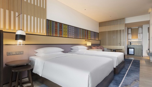 Chambre Premium, 2 lits une place, vue océan