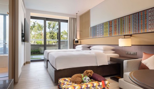 Chambre, 2 lits une place (Dog Friendly w Courtyard)