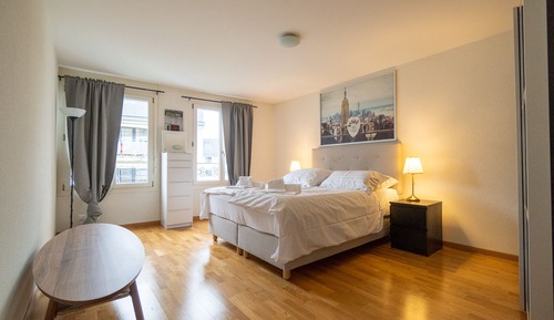Modern Apartment, 1 Bedroom, Balcony, Mountain View