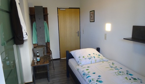 Chambre Simple Deluxe, 1 lit une place, balcon, vue cour intérieure (Nr. 1104)