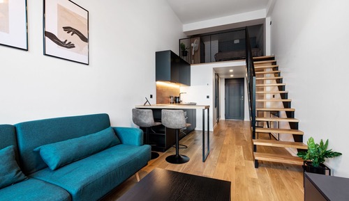 Loft, 1 grand lit et 1 canapé-lit (Homey Studio - Loft for 3)