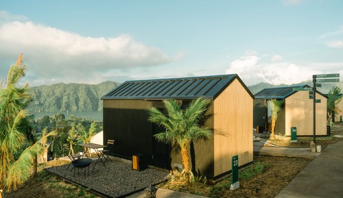 Cabane Deluxe, 1 lit double, bain à remous