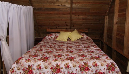 Cabane, 1 chambre, patio, avec vue