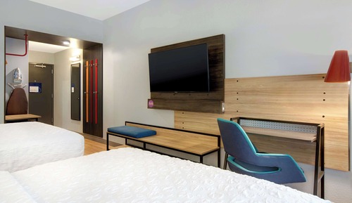 Chambre, 2 grands lits