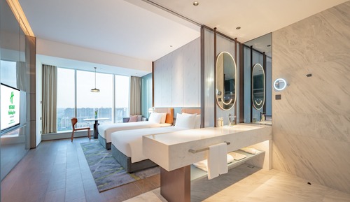 Chambre Standard, 2 lits une place, vue ville