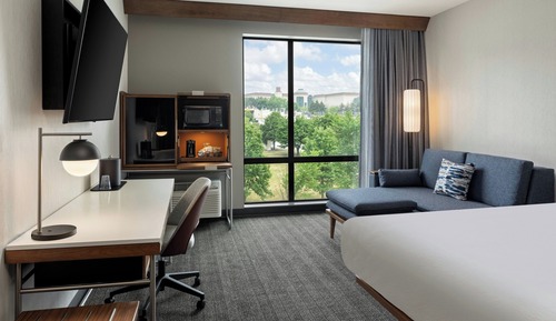 Chambre Standard, 1 très grand lit et 1 canapé-lit