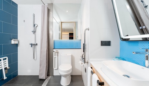 Chambre Standard, 2 lits une place, accessible aux personnes à mobilité réduite