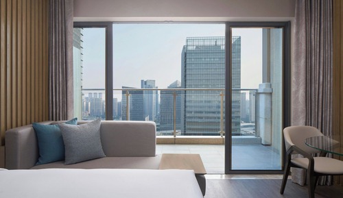 Chambre, 2 lits doubles, terrasse