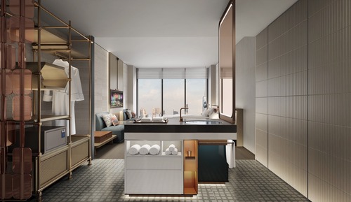 Chambre Premium, 1 très grand lit, vue lac