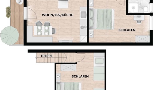 Appartement Majestueux, balcon