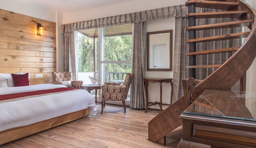 Chambre Quadruple Familiale, balcon, vue montagne
